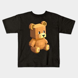 Low Poly Teddy Bear Kids T-Shirt